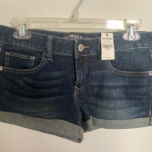 NWT Express Relaxed Fit Denim Shorts